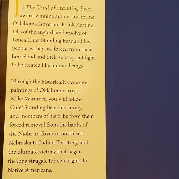 Hardcover Signed Children's Book: The Trial of Standing Bear - Picture 4 of 7